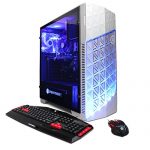 CYBERPOWERPC Gamer Ultra GUA882 Desktop Gaming PC (AMD FX-4300 3.8GHz, AMD R7 240 2GB, 8GB DDR3 RAM, 1TB 7200RPM HDD, Gain 10 House), White