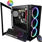 CUK Stratos Micro Gaming Desktop (AMD Ryzen 3 3200G + Radeon Vega 8 Graphics, 16GB 3000MHz DDR4 RAM, 256GB SSD, 500W PSU, No OS) Gamer PC Pc